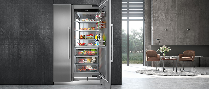 Холодильник в интерьере кухни | Полезное от LORENA