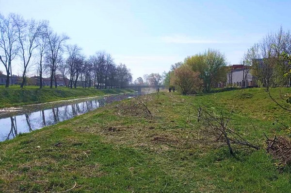 прибирання, комунальники, берег, Остер