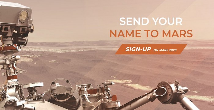 Марс, відправ своє ім'я, NASA