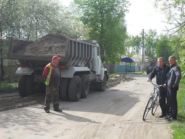 Воздвиженська, Ремонт доріг у Ніжині