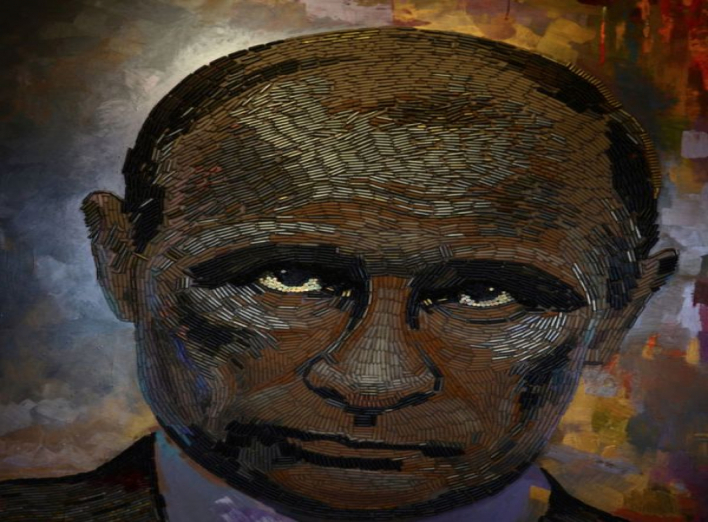Українська художниця створила інсталяцію "Обличчя війни" із гільз з АТО