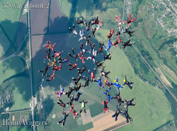 Під Харковом 57 парашутисток встановили світовий рекорд. Відео