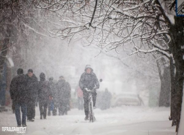 Снігопади, хуртовини та сильний вітер: на Чернігівщину насувається негода