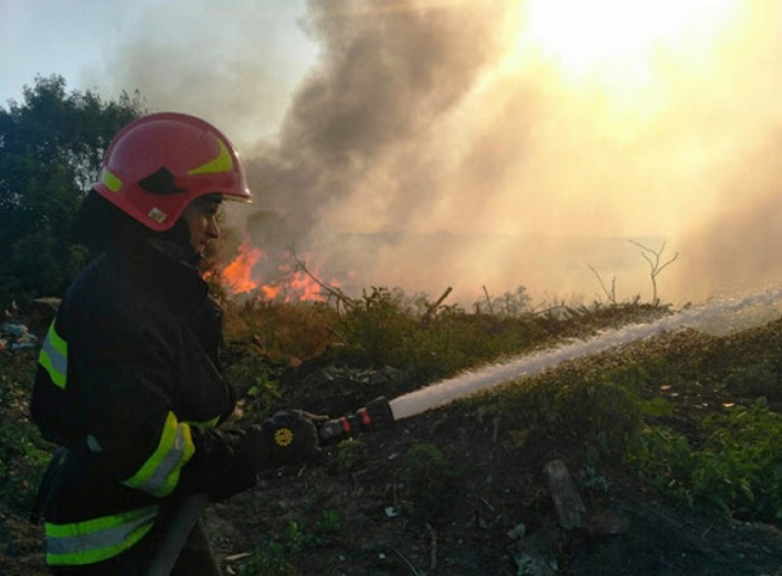 Дві пожежі за один день: у Ніжині горіло сміття