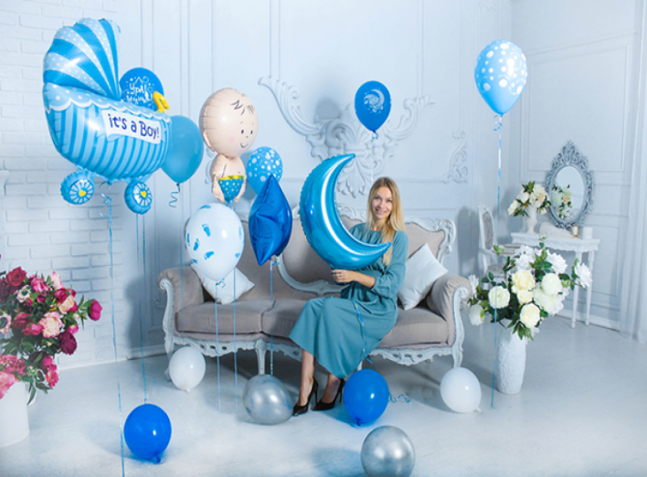 Встречаем любимых шариками