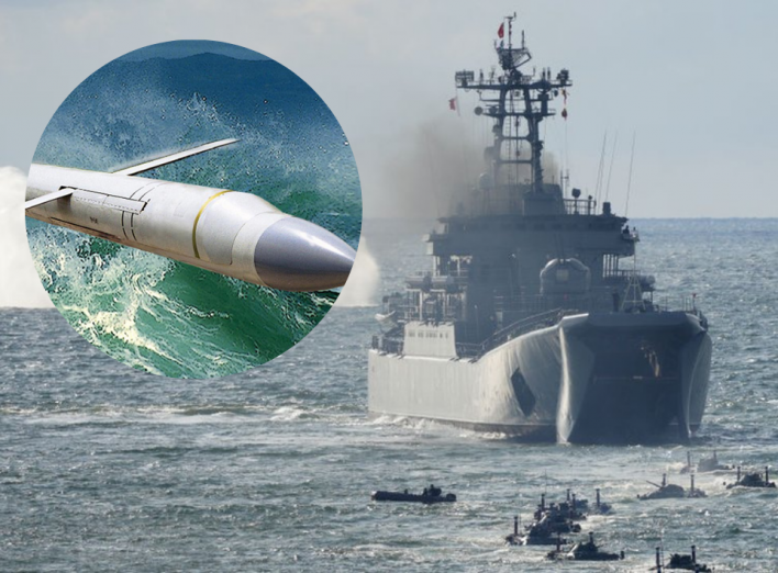 На бойовому чергуванні - надводний ракетоносій із 8 ракетами типу "Калібр" - дуже високий рівень ракетної небезпеки