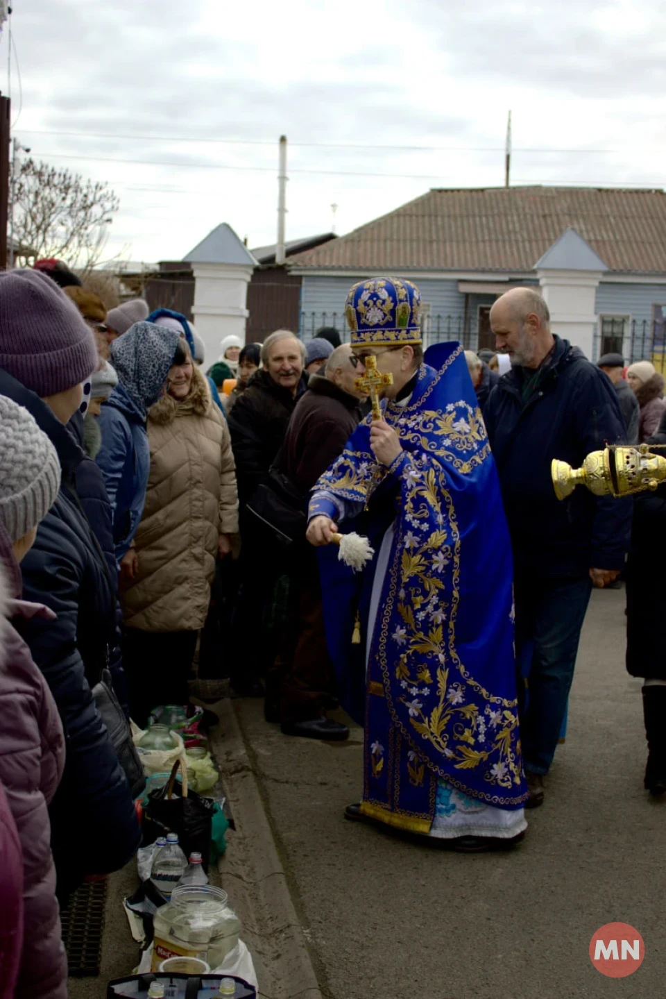 Стрітення Господнє у Покровській церкві Ніжина: освячення води та свічок — Фото фото №16