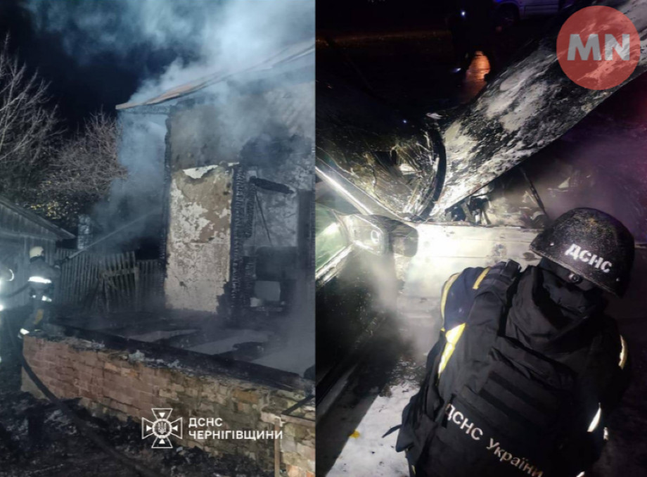 На Чернігівщині за добу рятувальники ліквідували дев'ять пожеж і врятували двох людей