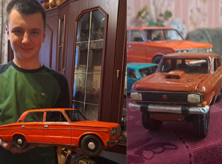 Учень з Чернігівщини створює авто зі скульптурного пластиліну: вони як спражні (Фото)