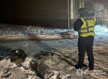 У Чернігові ворожий безпілотник впав на прибудинковій території