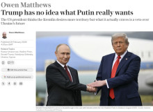 The Telegraph: стратегія Трампа щодо України базується на хибних припущеннях