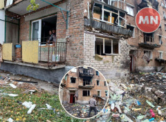 Як мешканці пошкодженого будинку оговтуються після нічної атаки на Ніжин - фото