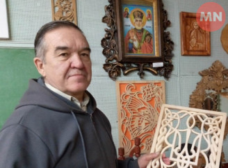 У Ніжині презентували роботи майстра-різьбяра Олександра Панченка