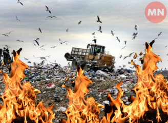 У Ніжині горіло сміття на полігоні твердих відходів