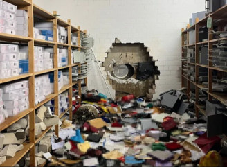 Різдвяний погром у Німеччині злодії винесли тисячі сейфів зі сховища Sparkasse