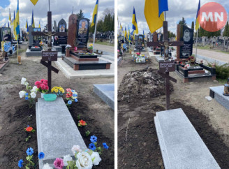 У Ніжині невідомим захисникам України встановили надгробки коштом громади
