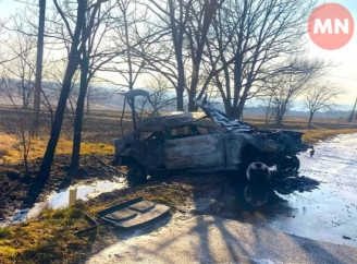 Нічна трагедія на Ічнянщині: внаслідок ДТП загинув водій, авто згоріло вщент