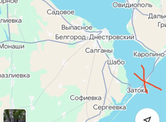 На Одещині дрон рф влучив у цивільне авто на мосту біля Дністровського лиману