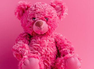 Розовый мишка — лучший подарок с теплом и заботой