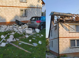 У Польщі уламки збитого російського дрона влучили у житловий будинок