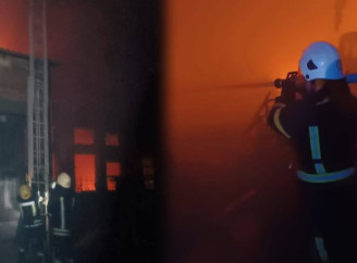 На Чернігівщині горів склад на підприємстві: вогонь знищив техніку