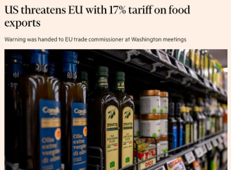 США погрожують запровадити мита на аграрний експорт ЄС