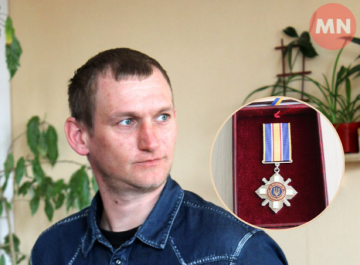 Орден «За мужність» вручили воїну-енергетику з Ніжина Роману Пасюку