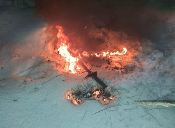 На Чернігівщині бійці "Сталевого кордону" знищили БпЛА типу "Гербера"