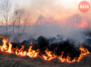 На Ніжинщині за добу сталося дві пожежі: горіла будівля та суха трава