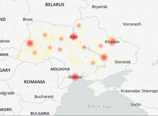 Мапа збоїв роботи Telegram в Україні: проблеми з додатком та вебверсією фото