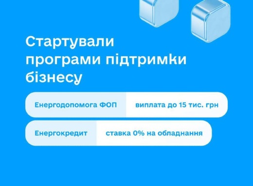 Виплати для ФОПів на енергостійкість: уряд запускає нову програму підтримки бізнесу фото