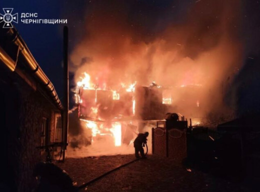 На Чернігівщині під час пожежі підліток отримав опіки обличчя та рук фото