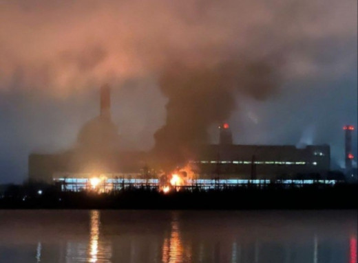 Дрони атакували Шатурську ГРЕС у Московській області: виникла масштабна пожежа фото