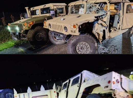 У Польщі мікроавтобус врізався в колону американської військової техніки: є постраждалі фото У Польщі мікроавтобус врізався в колону американської військової техніки: є постраждалі фото