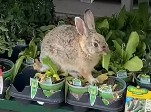Як кролик пригостився смаколиками у супермаркеті (Відео) фото