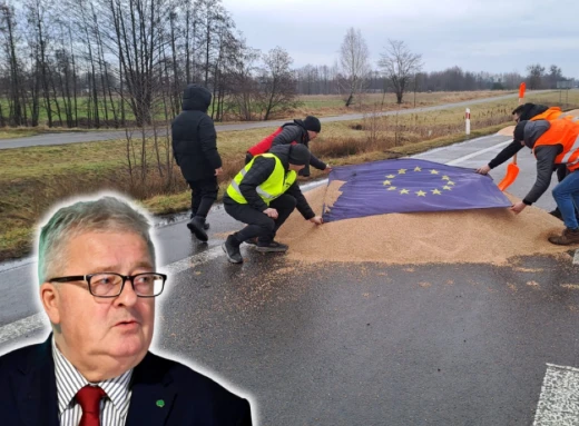 Польський міністр перепросив за українське зерно на асфальті: подробиці фото