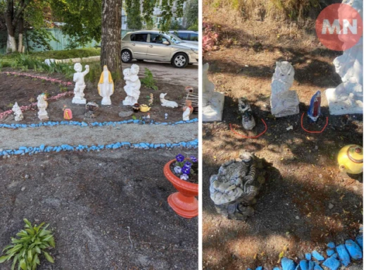 Вандалізм у Ніжині: невідомі викрали вже другу статуетку з клумби фото