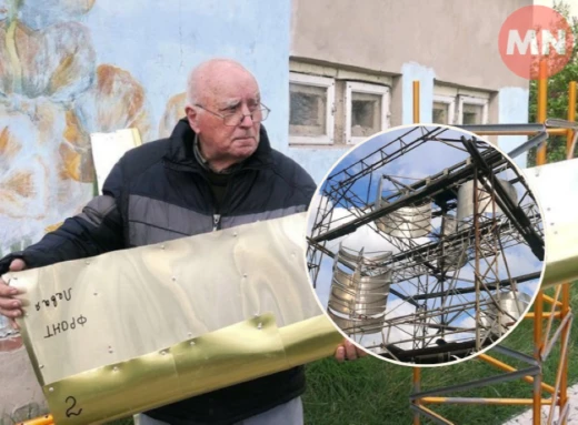 На Сумщині 82-річний пенсіонер встановив вітряну електростанцію фото