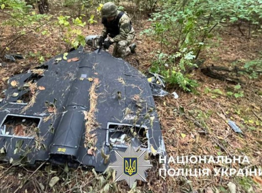 У Києві знайшли «Шахед» із нездетонованою бойовою частиною фото