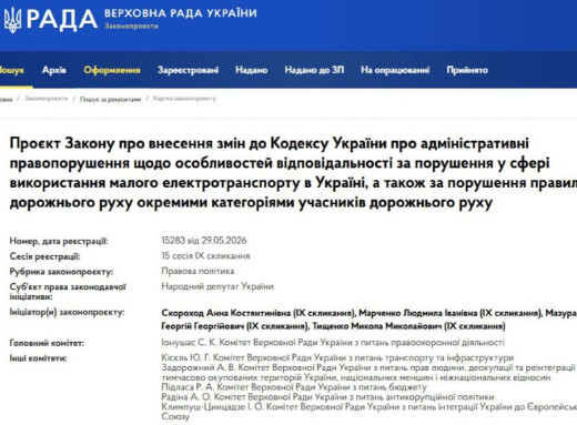В Україні пропонують штрафи та конфіскацію електросамокатів за порушення правил фото