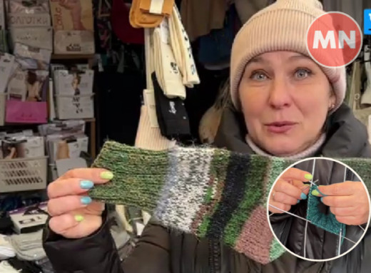 Плетуть килимки та в’яжуть шкарпетки: як волонтерять на одному з чернігівських ринків - Відео фото