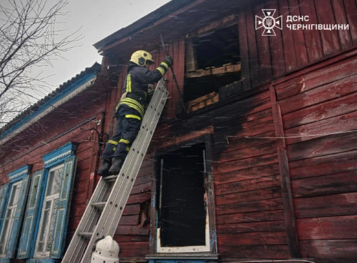 На Чернігівщині у результаті пожежі загинув 72-річний чоловік фото