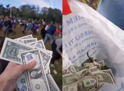 У Чехії з гелікоптера скинули мільйон доларів: тисячі людей збирали гроші (Відео) фото