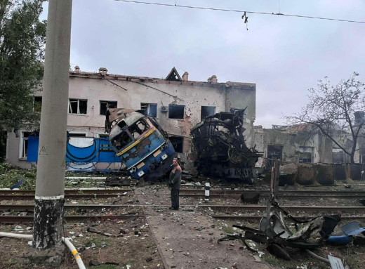 Росія обстріляла депо Укрзалізниці в Одесі та залізничну інфраструктуру на Півночі фото