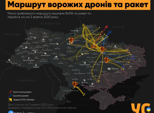 Росія вночі здійснила масовану атаку по Україні фото